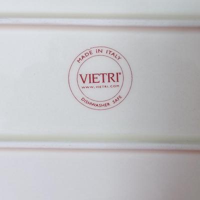 LOT 225: Vietri Old St. Nick Serving Dish, Plate and Salt and Pepper Shakers with La Dolce Vita Snowman Plate, Hallmark Candle Holders...