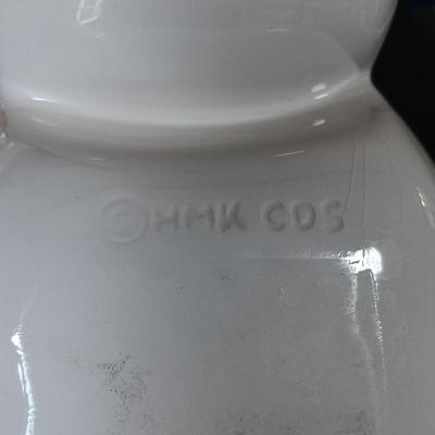 LOT 225: Vietri Old St. Nick Serving Dish, Plate and Salt and Pepper Shakers with La Dolce Vita Snowman Plate, Hallmark Candle Holders...