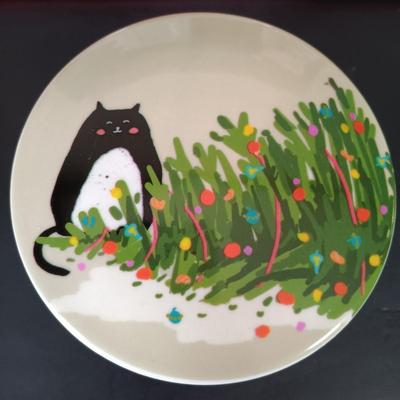 LOT 225: Vietri Old St. Nick Serving Dish, Plate and Salt and Pepper Shakers with La Dolce Vita Snowman Plate, Hallmark Candle Holders...