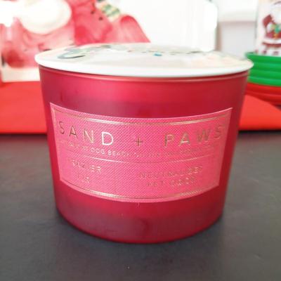 LOT 225: Vietri Old St. Nick Serving Dish, Plate and Salt and Pepper Shakers with La Dolce Vita Snowman Plate, Hallmark Candle Holders...