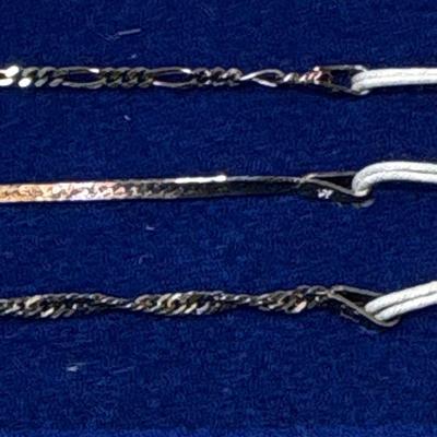 Three Sterling Bracelets