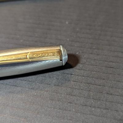 Cross Silver Chrome Ball Point Pen w/ Refills - Morrison Medium No. 7 - Jugo Weighted Pen