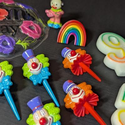 Modern Happy Birthday Cake Toppers