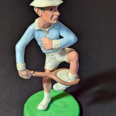 Vintage 1975 Wilton Angry Mad Tennis Player Cake Topper