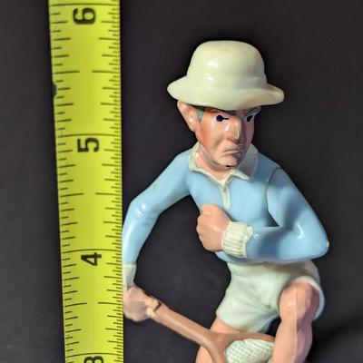 Vintage 1975 Wilton Angry Mad Tennis Player Cake Topper