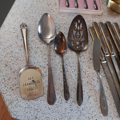 MISC FLATWARE, SOUVENIR SPOONS AND MORE