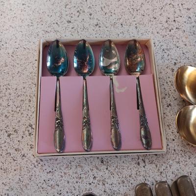 MISC FLATWARE, SOUVENIR SPOONS AND MORE