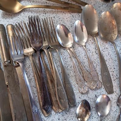 MISC FLATWARE, SOUVENIR SPOONS AND MORE