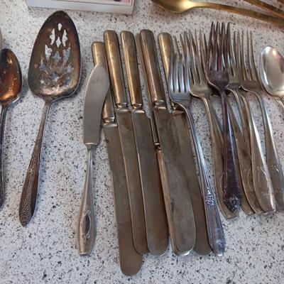 MISC FLATWARE, SOUVENIR SPOONS AND MORE