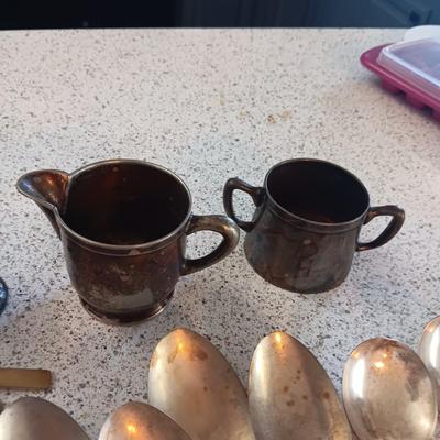 MISC FLATWARE, SOUVENIR SPOONS AND MORE