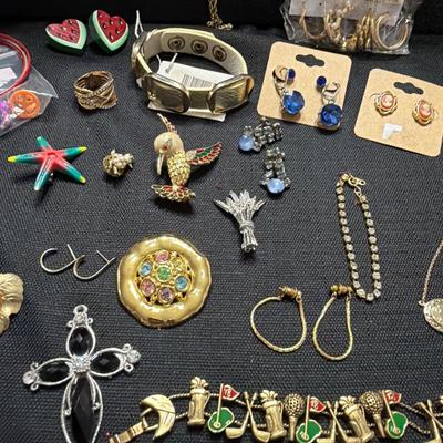 Sale Photo Thumbnail #152: Lia Sophia, Avon, Broaches, Necklaces Earrings, Bracelets and more.