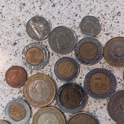 VARIOUS FOREIGN COINS