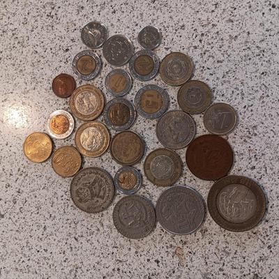 VARIOUS FOREIGN COINS