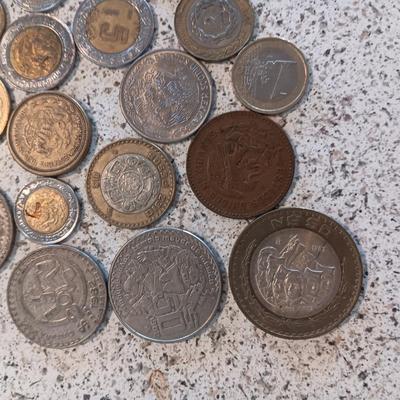 VARIOUS FOREIGN COINS