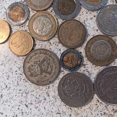 VARIOUS FOREIGN COINS