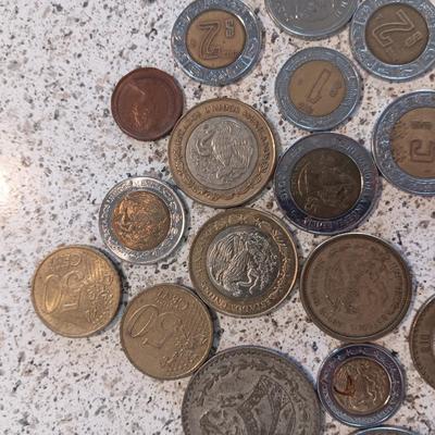 VARIOUS FOREIGN COINS