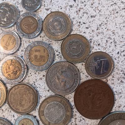VARIOUS FOREIGN COINS
