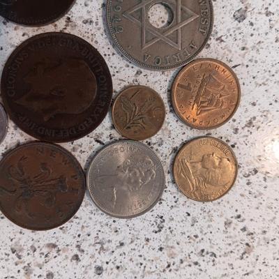 A COLLECTION OF FOREIGN COINS
