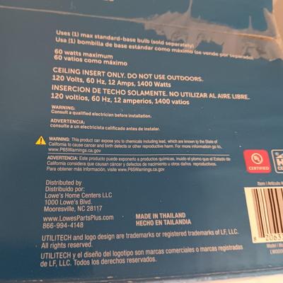 NEW BATHROOM VENTILATION FAN WITH HEATER AND LIGHT