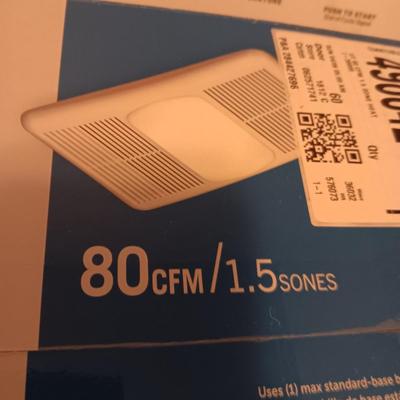 NEW BATHROOM VENTILATION FAN WITH HEATER AND LIGHT