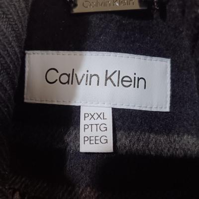 NEW LADIES CALVIN KLEIN WOOL COAT WITH SATIN LINING