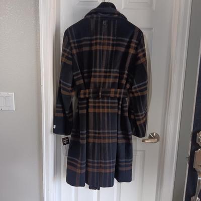 NEW LADIES CALVIN KLEIN WOOL COAT WITH SATIN LINING