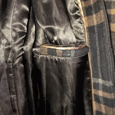 NEW LADIES CALVIN KLEIN WOOL COAT WITH SATIN LINING