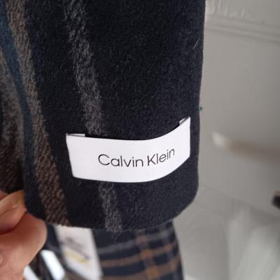 NEW LADIES CALVIN KLEIN WOOL COAT WITH SATIN LINING