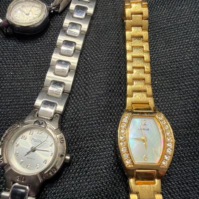 Sale Photo Thumbnail #176: Lot of 6 Ladies Watches
Vintage and newer Polini, Lorus, Seiko,