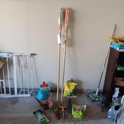 NEW TIKI TORCHES, WEED & FEED, INSECT KILLER, METAL BUTTERFLY AND MORE