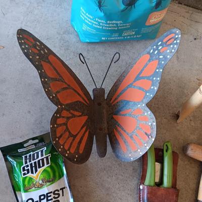 NEW TIKI TORCHES, WEED & FEED, INSECT KILLER, METAL BUTTERFLY AND MORE