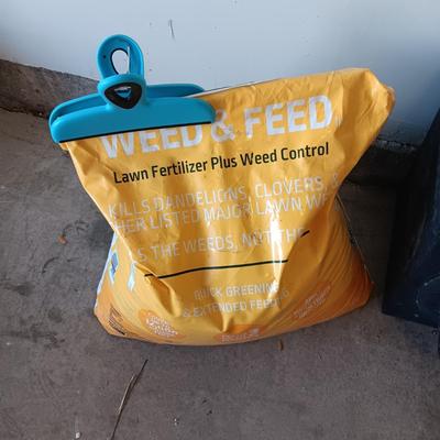 PARTIAL BAG OF WEED & FEED PLUS A IRRIGATION SYSTEM