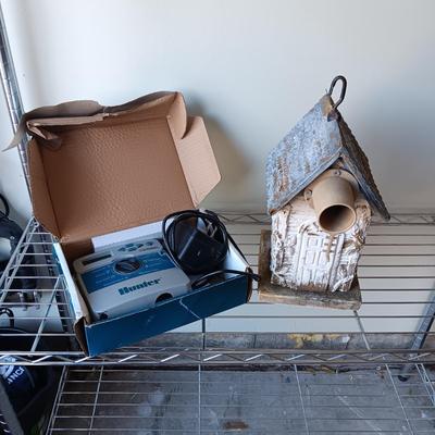 NEW HUNTER 6 ZONE STATION CONTROLLER AND A BIRDHOUSE