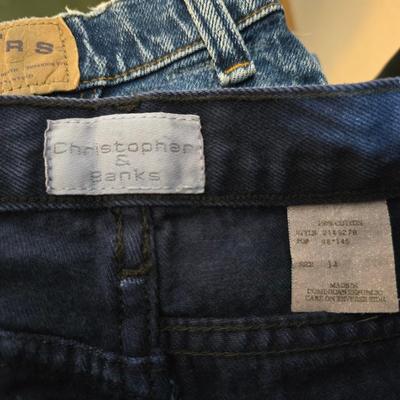 Two pairs of Women's Jeans Size 14 - Denim riders & Christopher & Banks