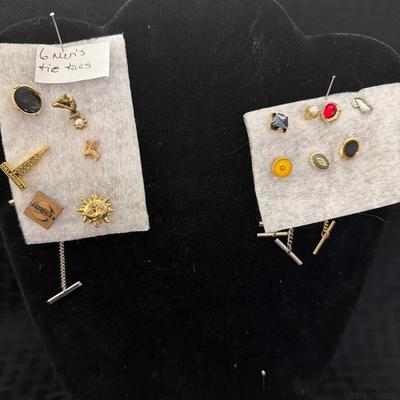 Sale Photo Thumbnail #196: Tie Tacks and Cuff Links,
See Photos