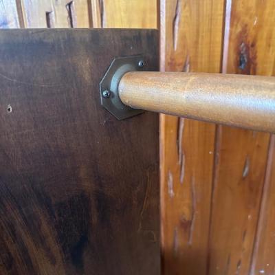 Mid-Century Two-Tier Wooden Side Table