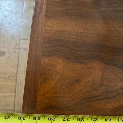 Mid-Century Two-Tier Wooden Side Table