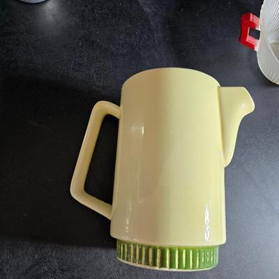 Vintage Kitchen - Molds - flour sifter - Sunflower pitcher - jars and more