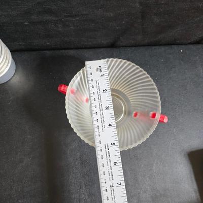 Vintage Kitchen - Molds - flour sifter - Sunflower pitcher - jars and more