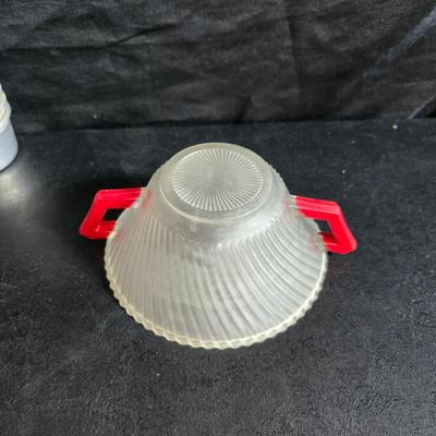 Vintage Kitchen - Molds - flour sifter - Sunflower pitcher - jars and more