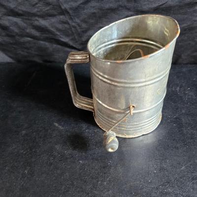 Vintage Kitchen - Molds - flour sifter - Sunflower pitcher - jars and more
