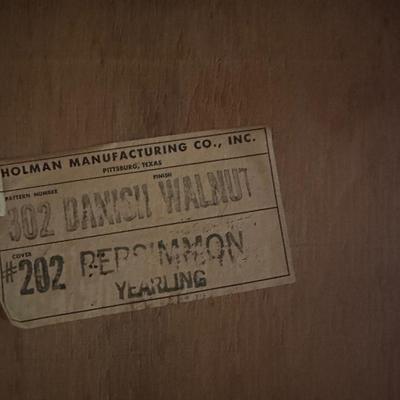 Dining Table with 6 Chairs – Danish Walnut Finish