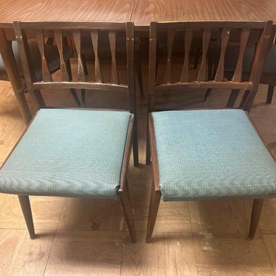 Dining Table with 6 Chairs – Danish Walnut Finish