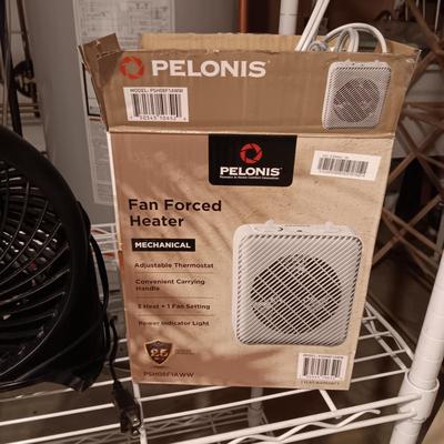 PELONIS FAN FORCED ELECTRIC HEATER AND A HONEYWELL FAN