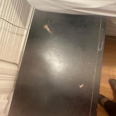 Sale Photo Thumbnail #392: Water damage on the top and heavy chipping along the upper edge of the top drawer.