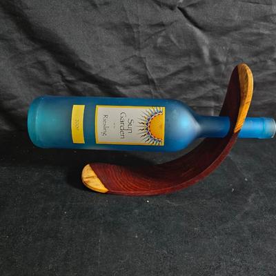 Cheese & Wine - Mesquite Wooden wine holder - with end grain cutting board and more