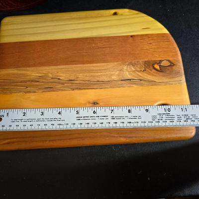 Cheese & Wine - Mesquite Wooden wine holder - with end grain cutting board and more