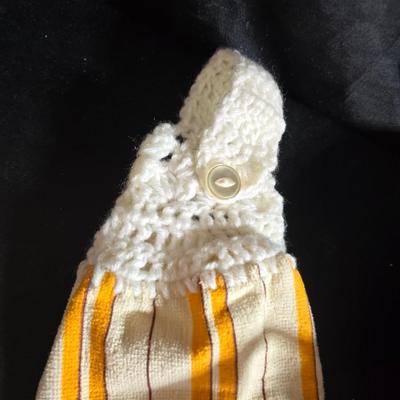 Cambridge covered casserole dish in the "Bittersweet" pattern - Orgreenic frying pan - silicone hot pads - kitchen towels and more