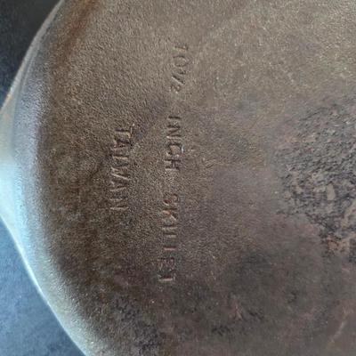 Cast Iron skillet - Ekco Flint cutlery set - rooster hot pads - Weber kettle cover - clock n flame lighters and more