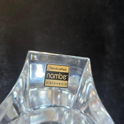 Vintage glassware - Virginia glass 1004 bell - Nambe Slovenia glass - nesting Hazel-Atlas Daisy pattern trinket dishes - and more